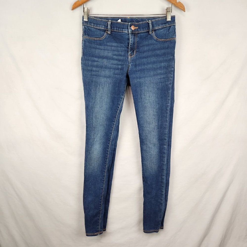 OLD NAVY Girls 16 Jeggings Skinny Super Awesome Dark Adjustable Waist Jeans